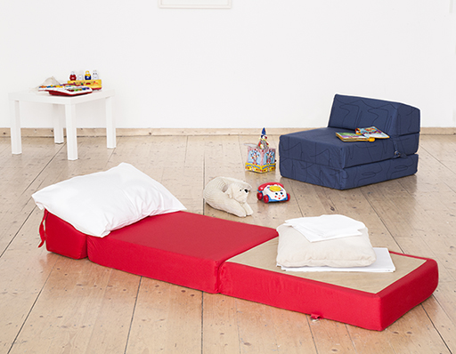 Vico Kid's Foam Chair Bed - Plain Colours